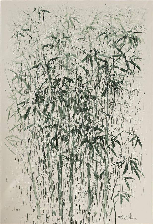 "无谱之竹·方少华艺术展"亮相湖北美术馆_cm_变化_布面