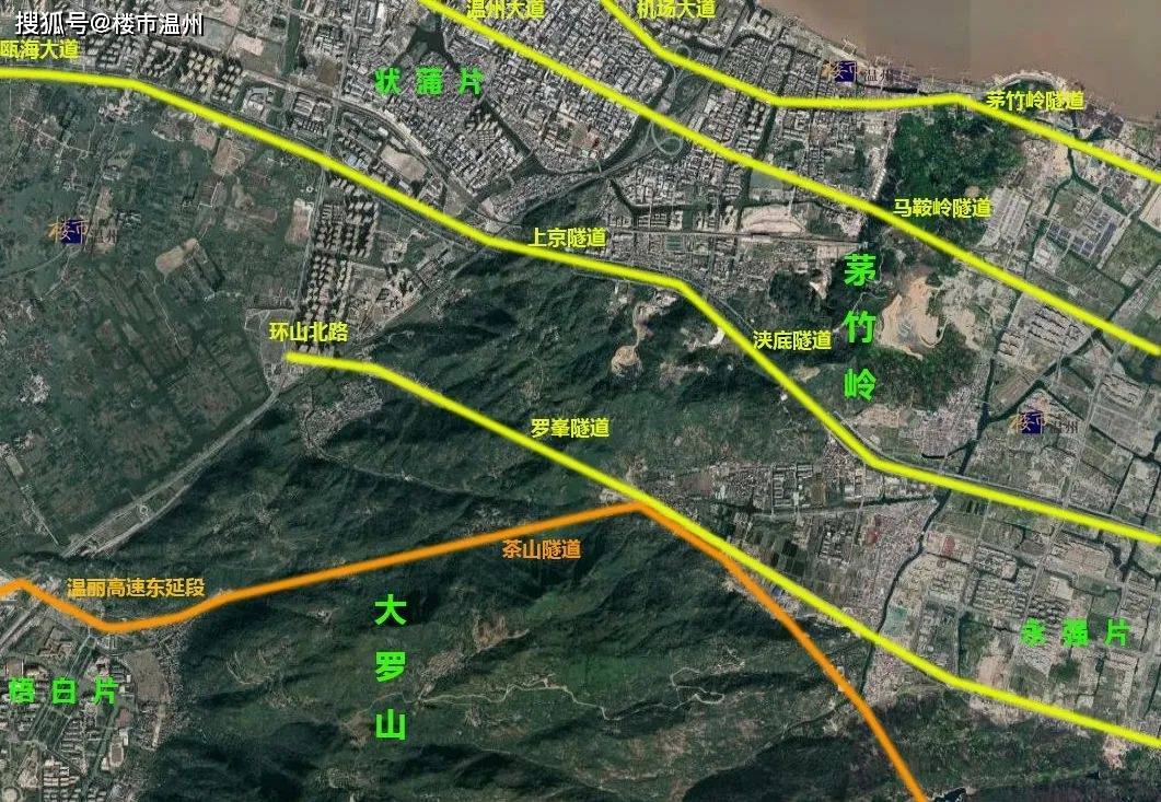 在大罗山北侧的茅竹岭,去年马鞍岭隧道