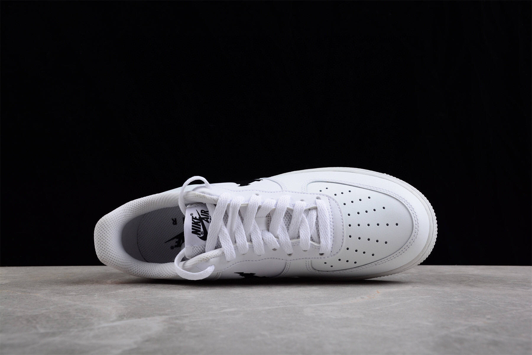 耐克nike air force 1 low glitch swoosh 故障空军一号运动鞋_皮革