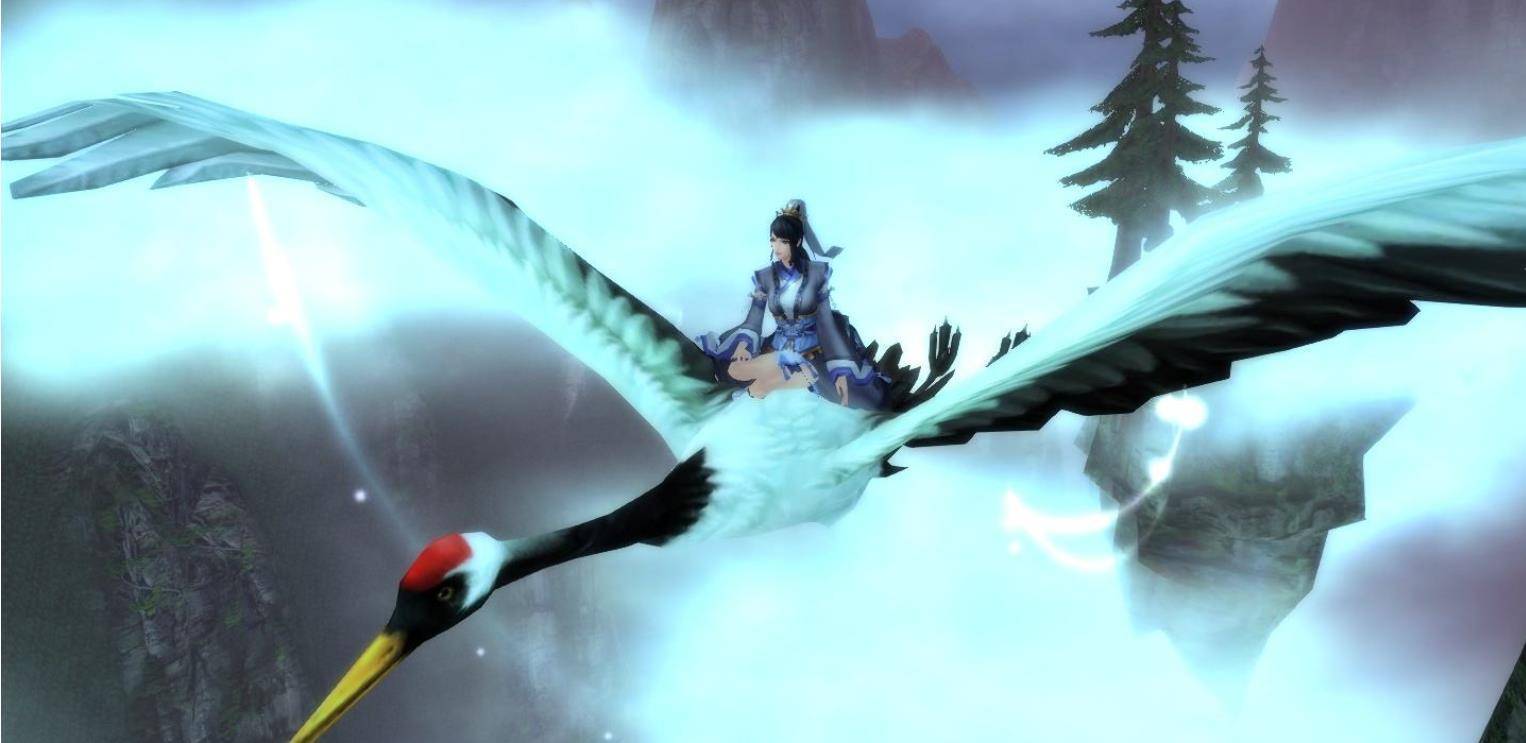 到了武则天这里画风就改了,控鹤应该就是单纯的骑鹤的意思,鹤一般被