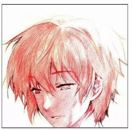 每日一画 | 彩铅动漫人物画法-逆光的少年_颜色_交界线_头发