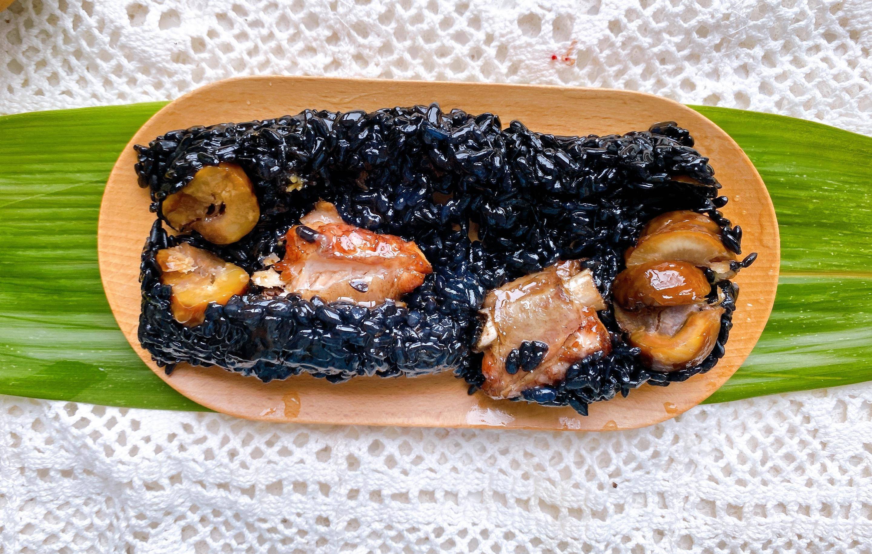 粽叶飘香,江南独有的乌饭粽,更好消化,2种口味,没有甜咸之争