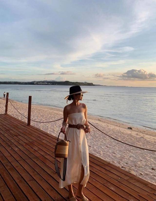 夏日休闲度假风穿搭,旅游逛街两不误,提升气质就是这么简单_时尚_白色