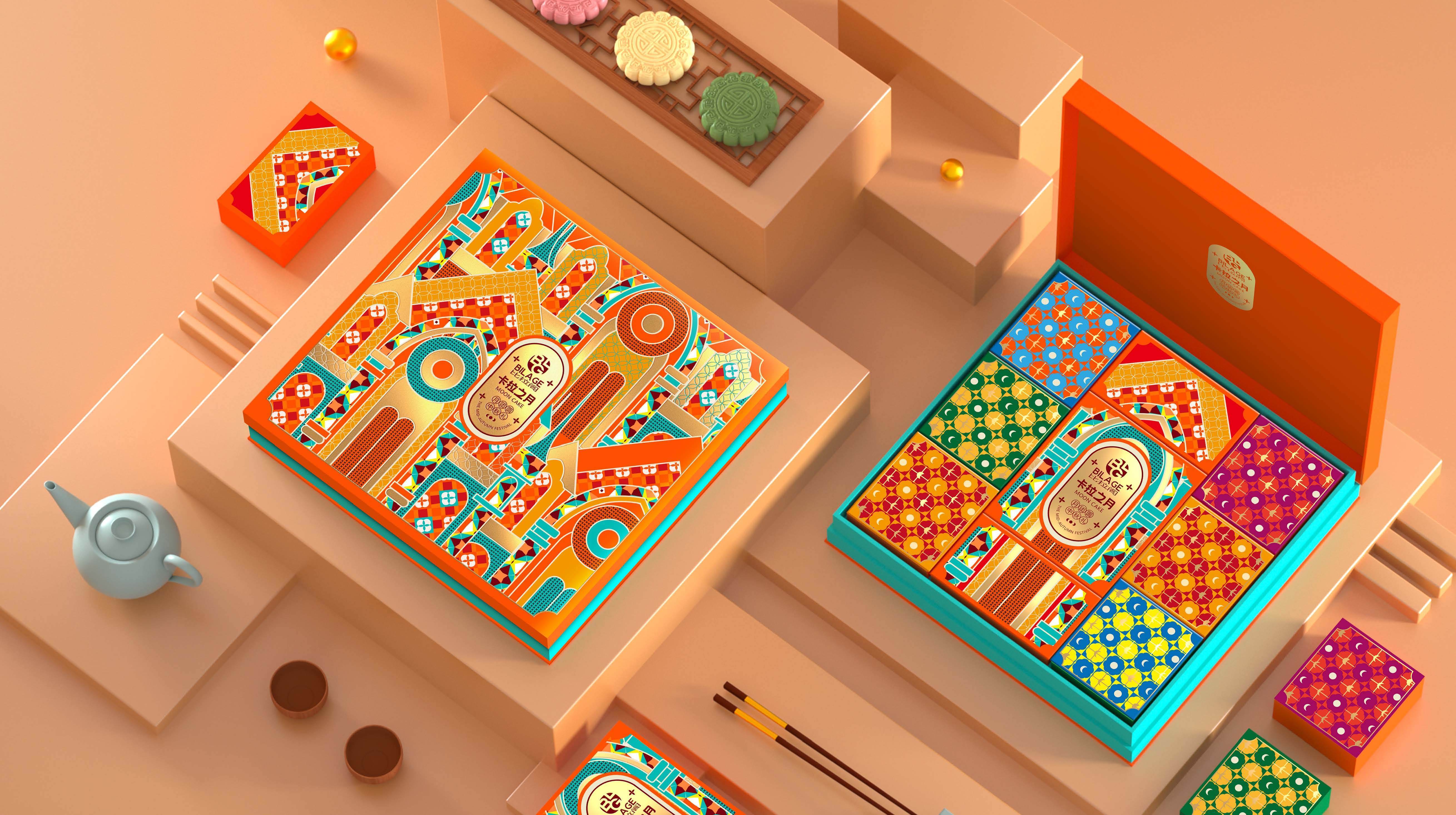 广州巨灵设计|比拉阁中秋伴手礼包装设计方案_比拉_巨灵_设计