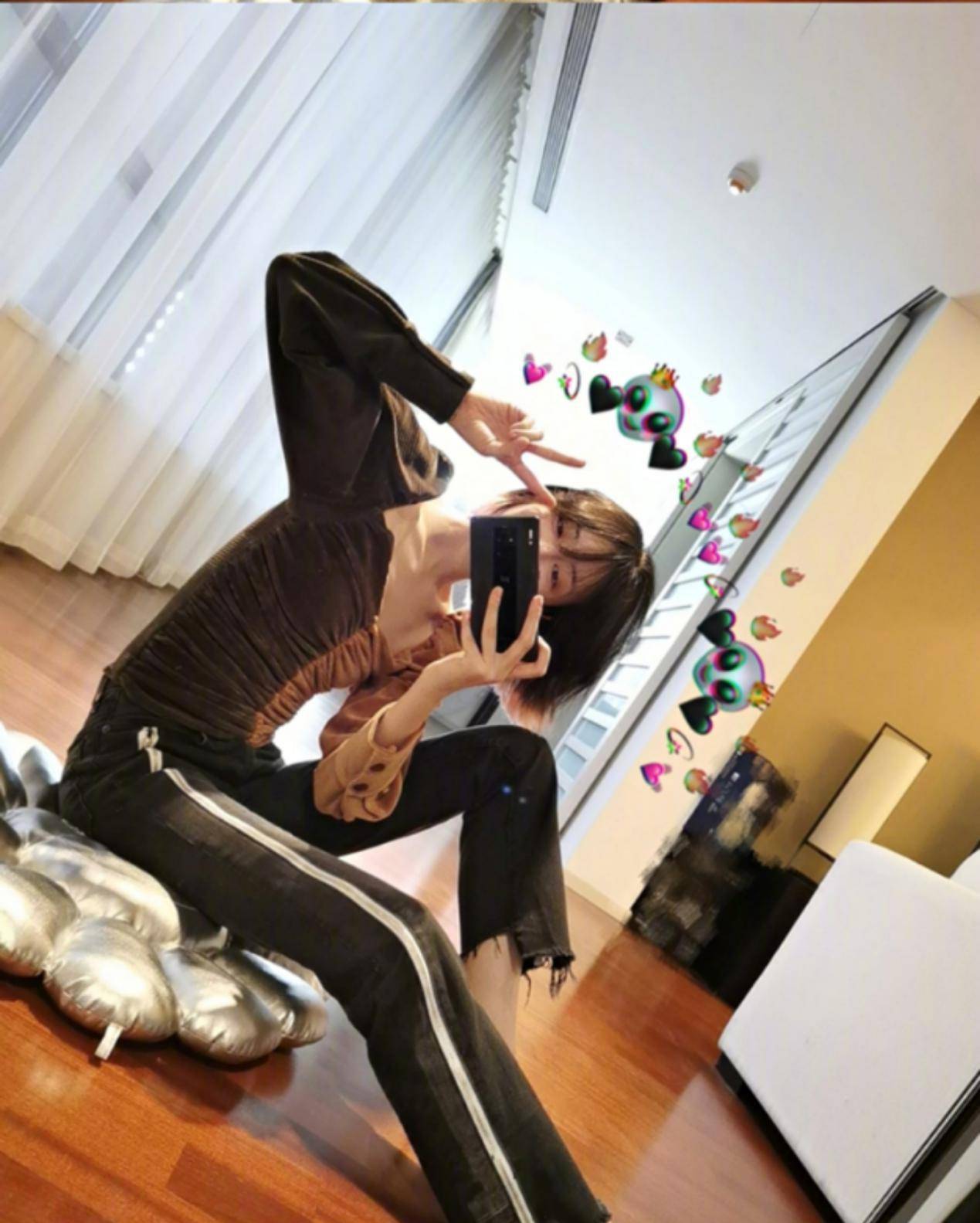 腿精女孩李溪芮晒穿搭搭配分分钟展现黄金比例太羡慕了