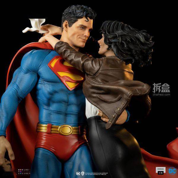iron studios dc 超人与露易丝 superman 1/6艺术美漫雕像_in_产品_cm