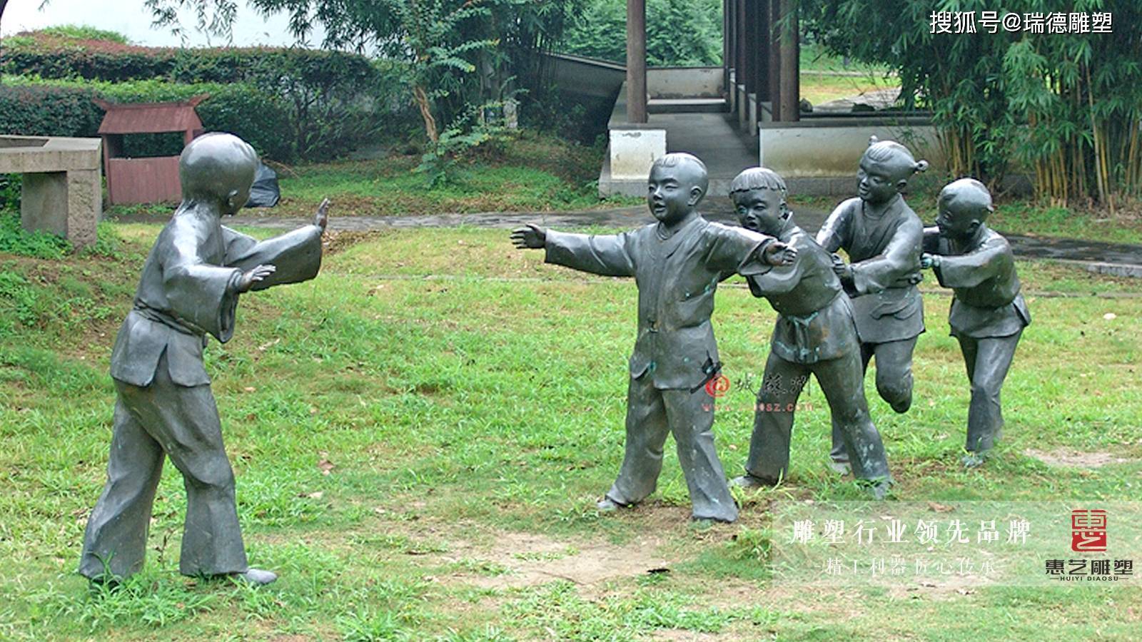 回不去的童年——铸铜童趣小孩子雕塑_游戏_小时候_人物