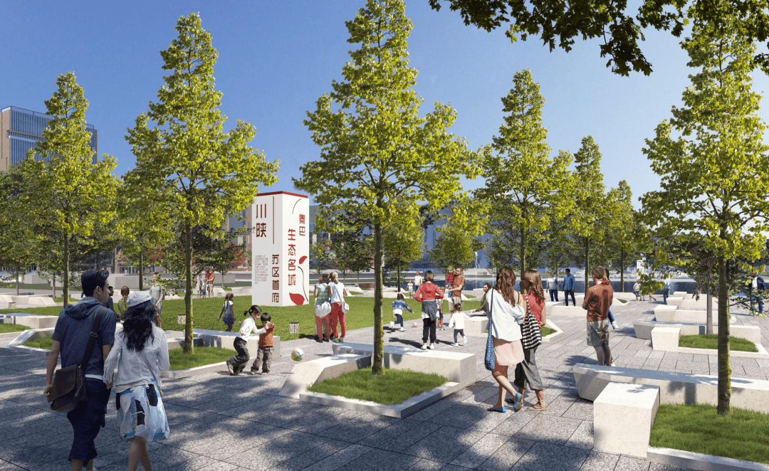 巴中经开区市民广场"长"这样_景观_项目_建设