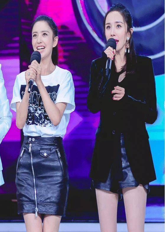 杨幂和佟丽娅同台比美,别的不说,杨幂的牛奶腿完胜_皮肤_什么_女明星
