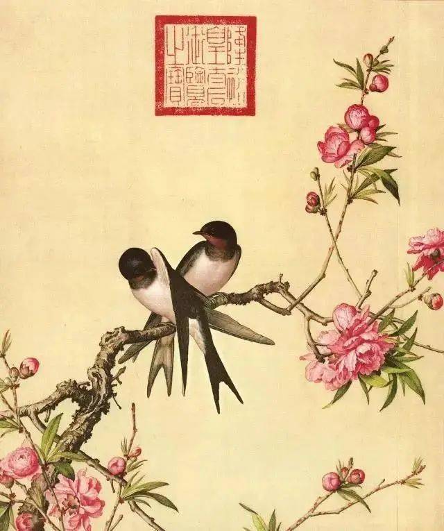 中国古美術　大清雍正　花鳥画　花入 中国古美術.精品三尺中堂画.宋徽宗花鳥画.手描きの作品.材質絹布