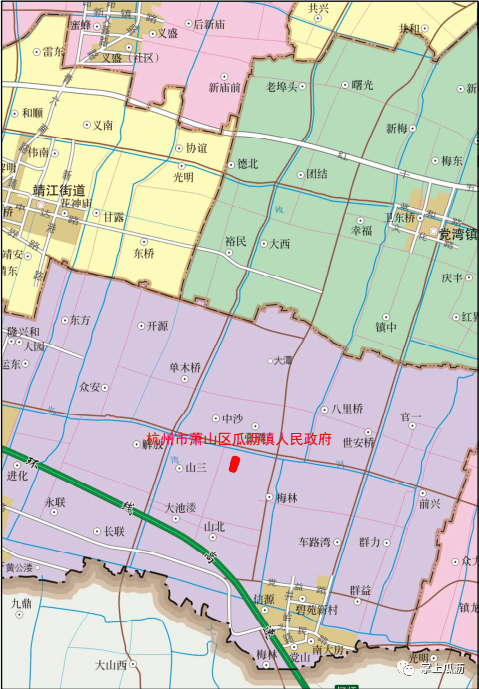 杭州市萧山区杭州市萧山区瓜沥镇人民政府实施瓜沥镇建设工矿仓储项目