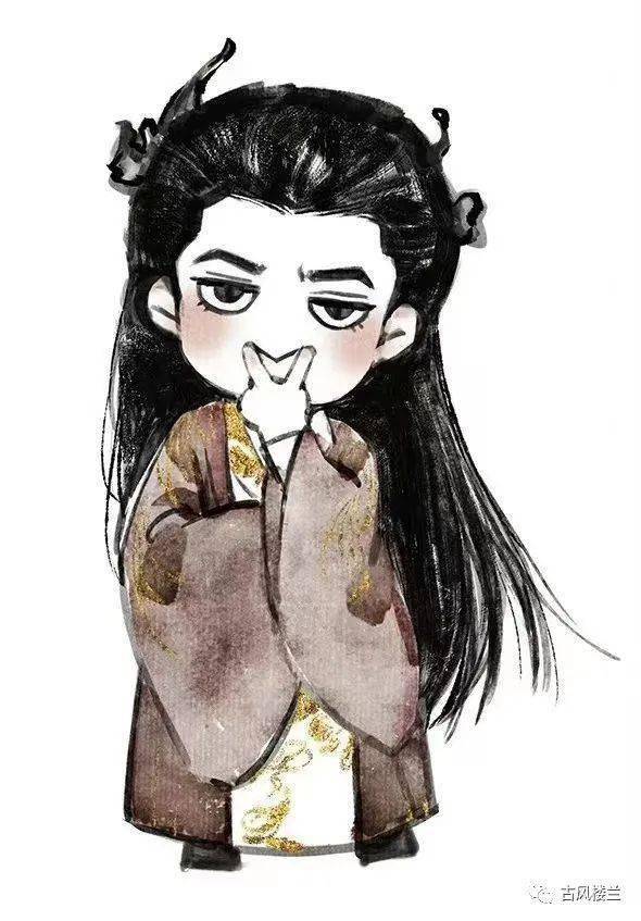 敲可爱的q版古风插画头像