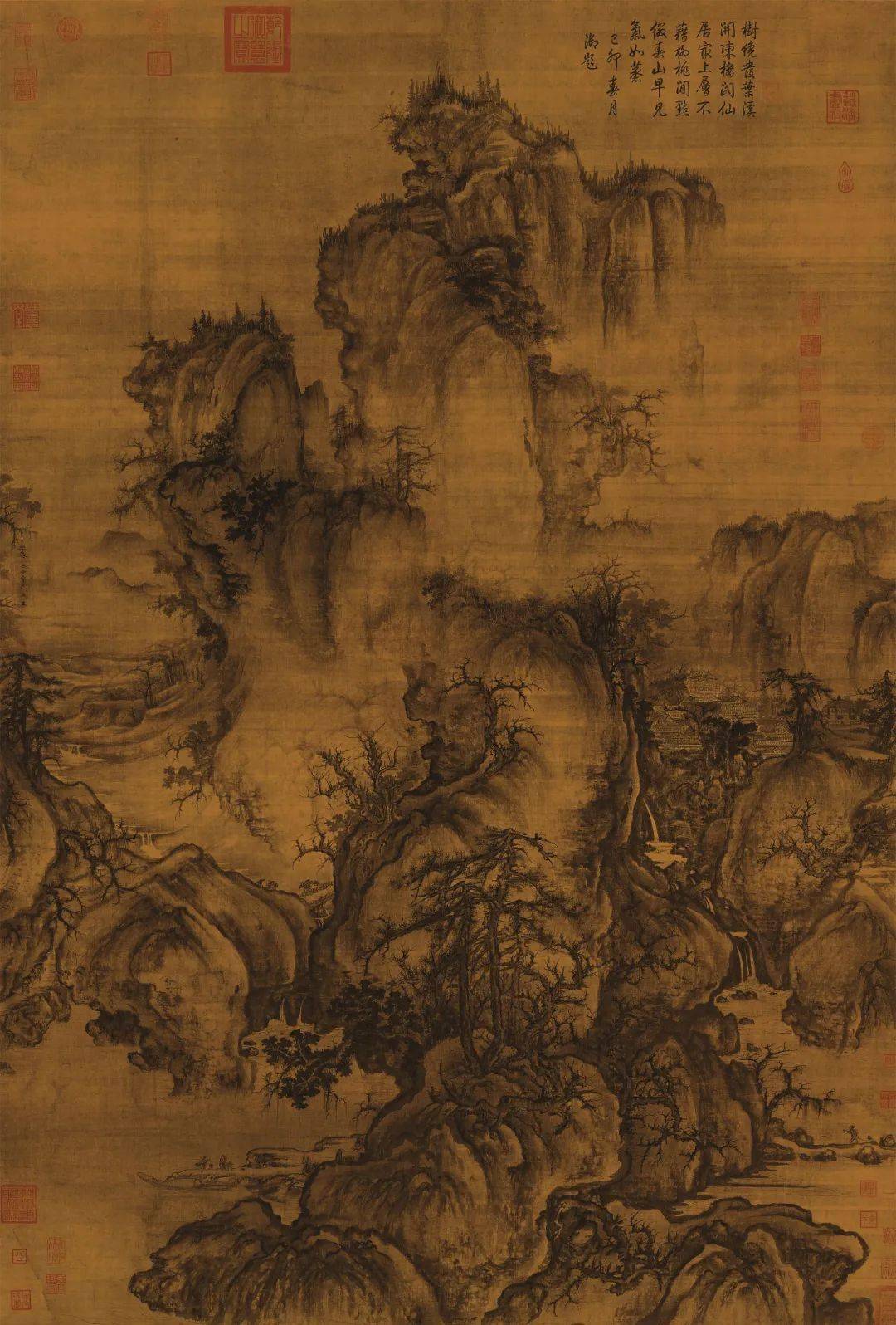 宋代山水画十大家，中国画史巅峰之作，真是美醉了！_董源_寒林_作品