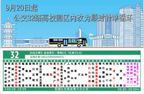 明起,公交32路站点有调整