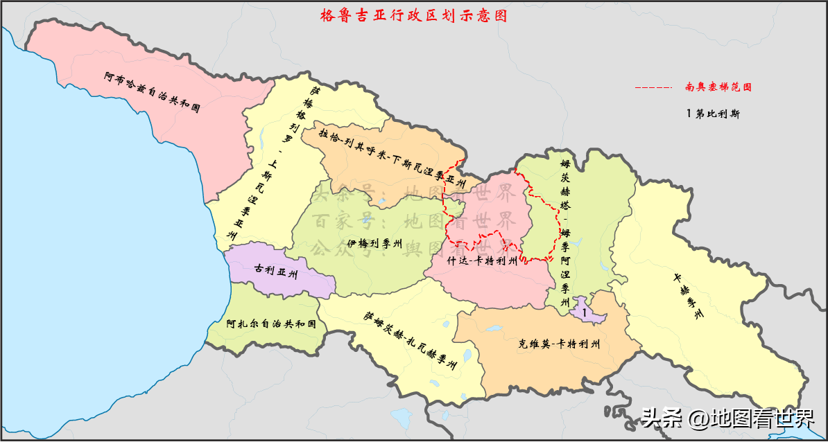 南奥塞梯共和国与俄罗斯人口较多的北奥塞梯之间被山岭分隔,与