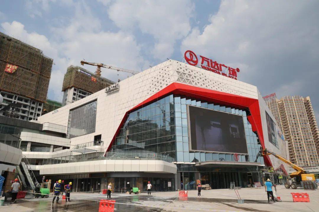 赣州经开万达广场项目进入收尾阶段!_工人_中心_消费
