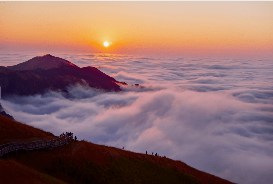 武功山秋景图片