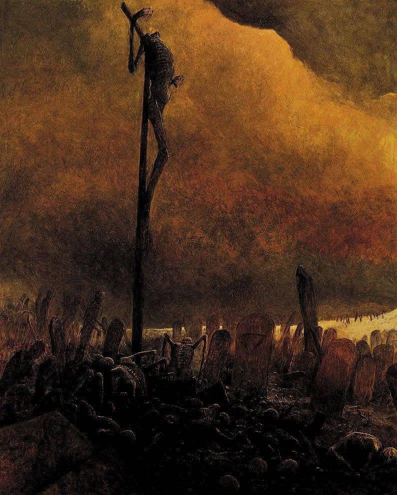 的话】作为插画集与绘本,贝克辛斯基的插画展现出了一种神圣的恐惧感