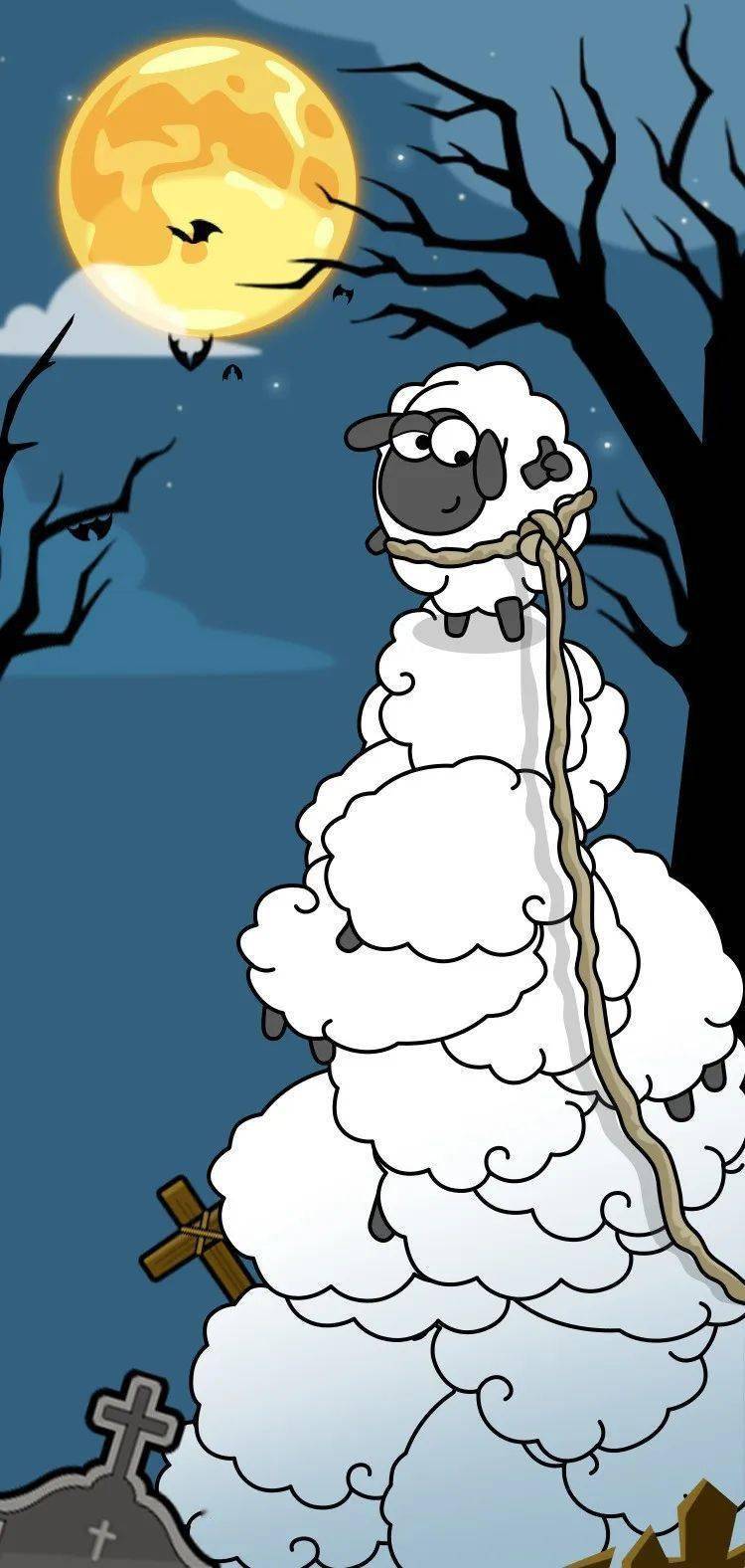 羊叠成了云朵型将最强王者的羊顶到了能看到最美景色的高度为了看月亮