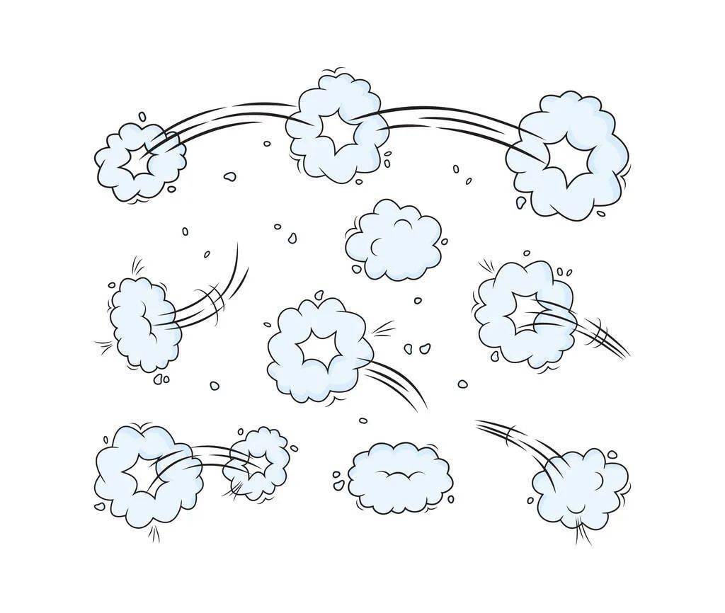 自然现象气体简笔画图片