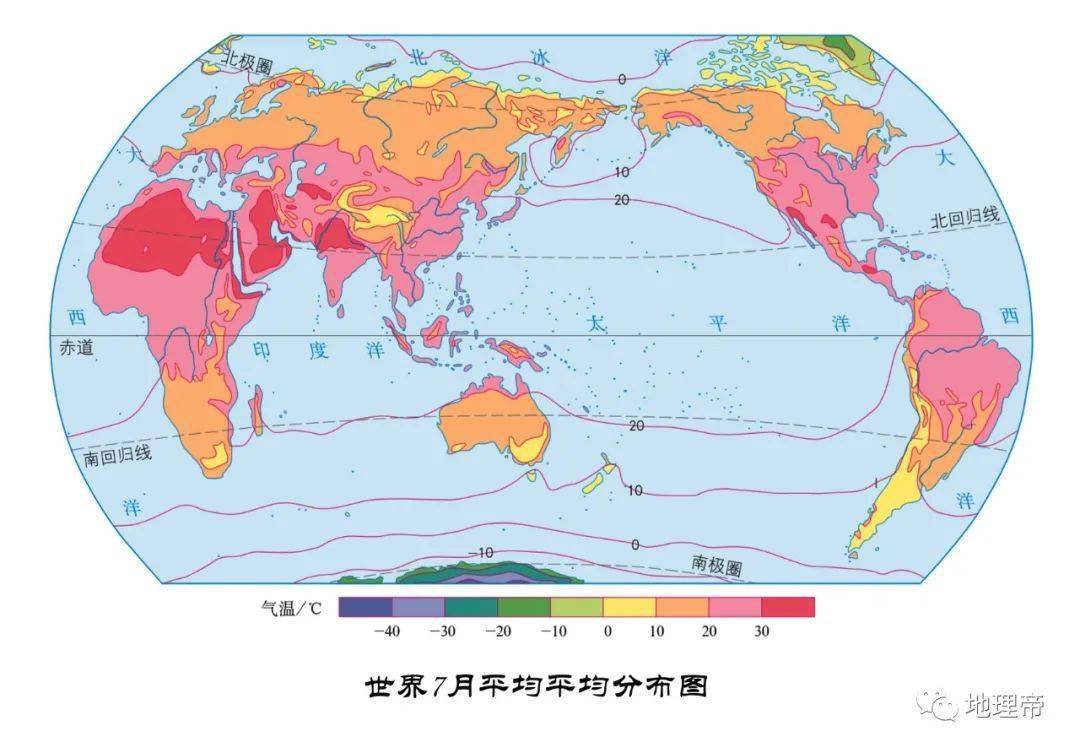 全球气温地图图片