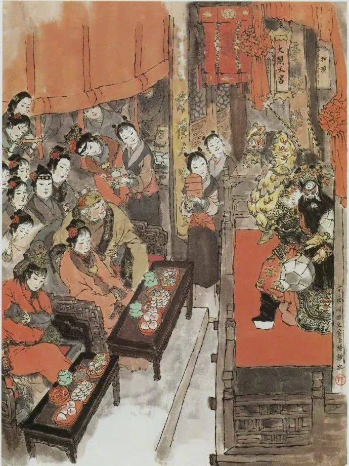 经典插图——国画家戴敦邦的《红楼梦》_作品_先生_人物
