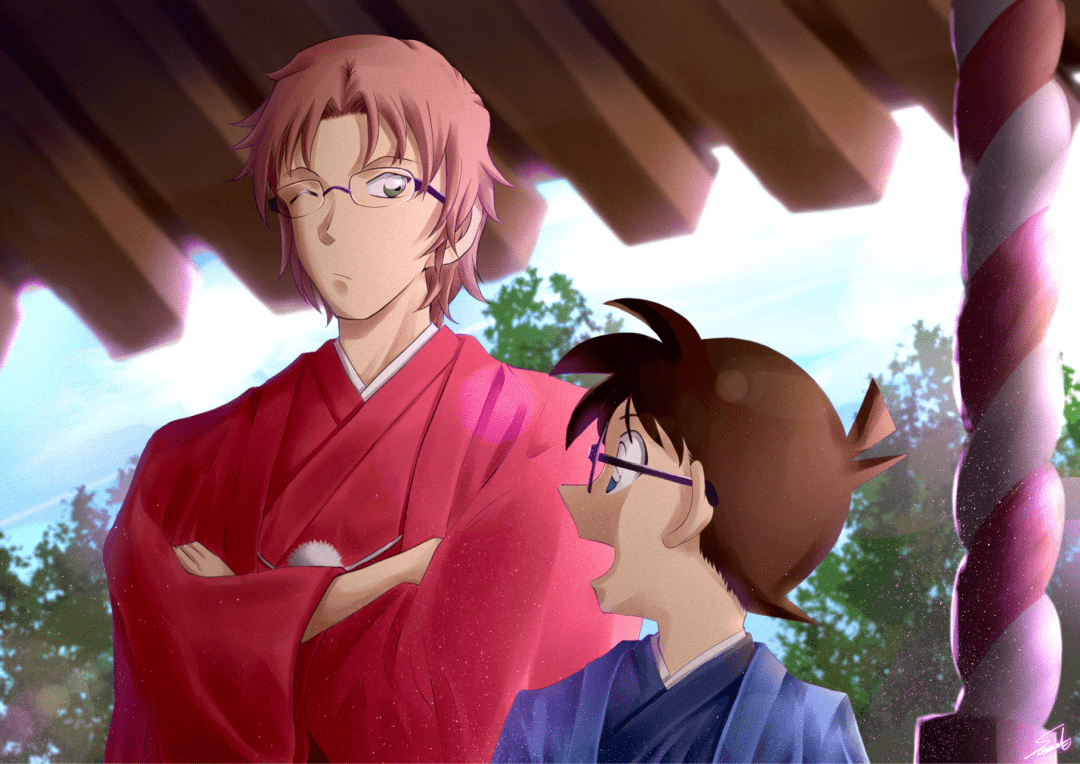 柯南壁纸|赤井一家!_主题_什么_twi