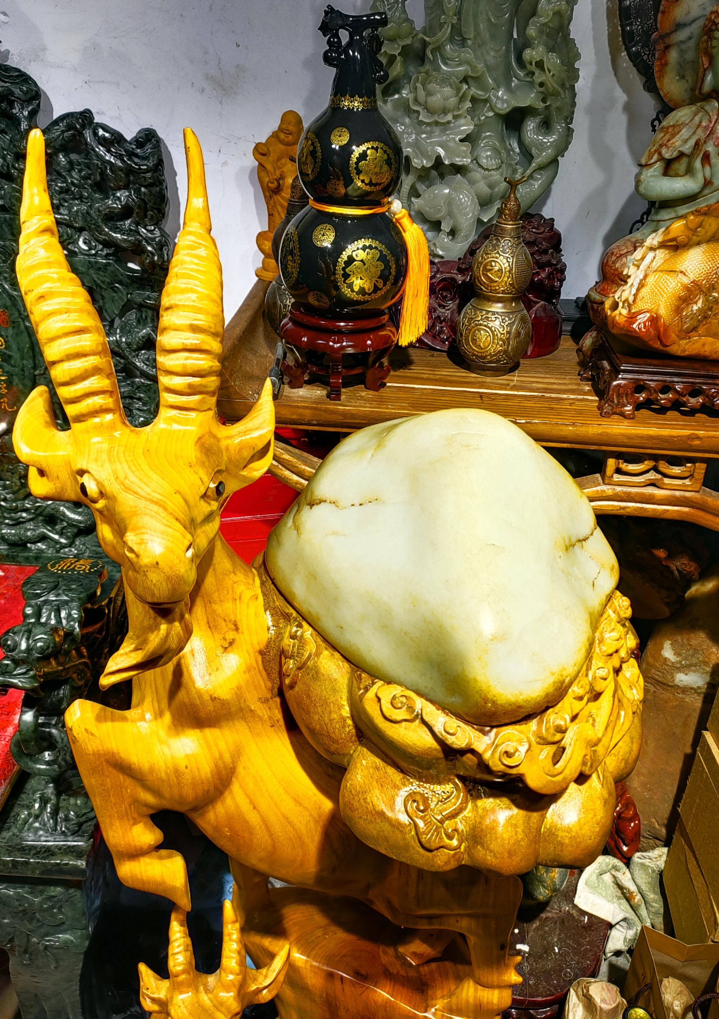 著名和田玉收藏大家段剑利的镇馆之宝——羊头玉