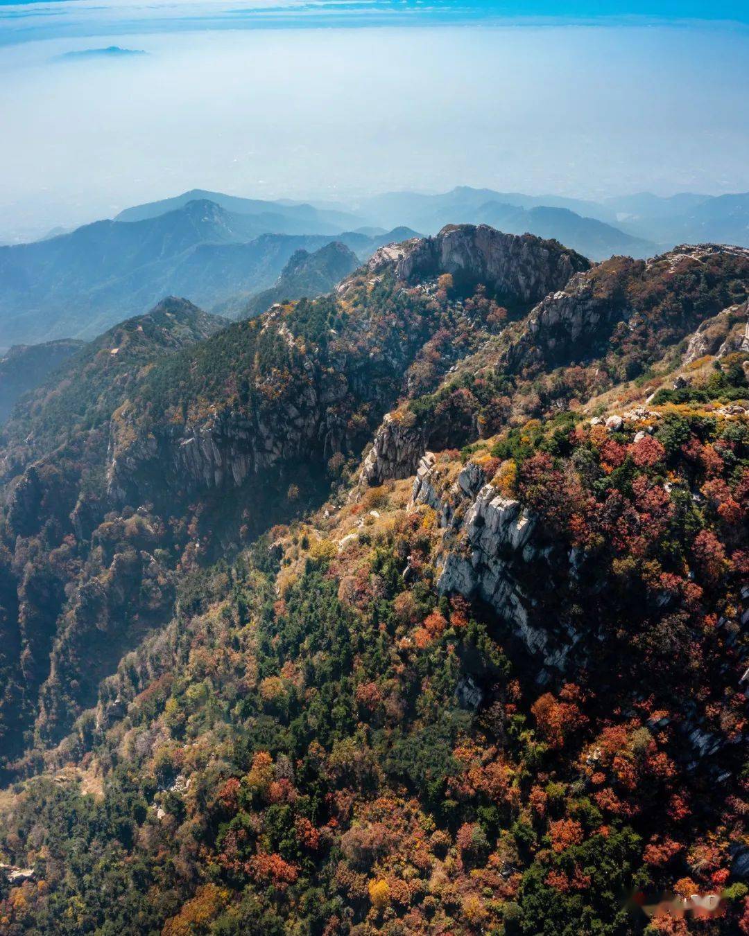 泰山秋色,醉美如画_群山_轮廓_景区