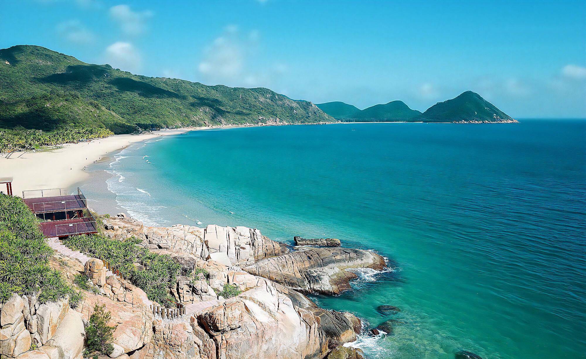 海南藏著一處海島秘境,距離三亞1小時車程,景色美如世外桃源_陵水