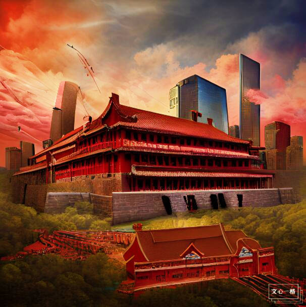 王旭升微电影-ai画创作红色印象《京·辉煌》_北京_城市_建筑