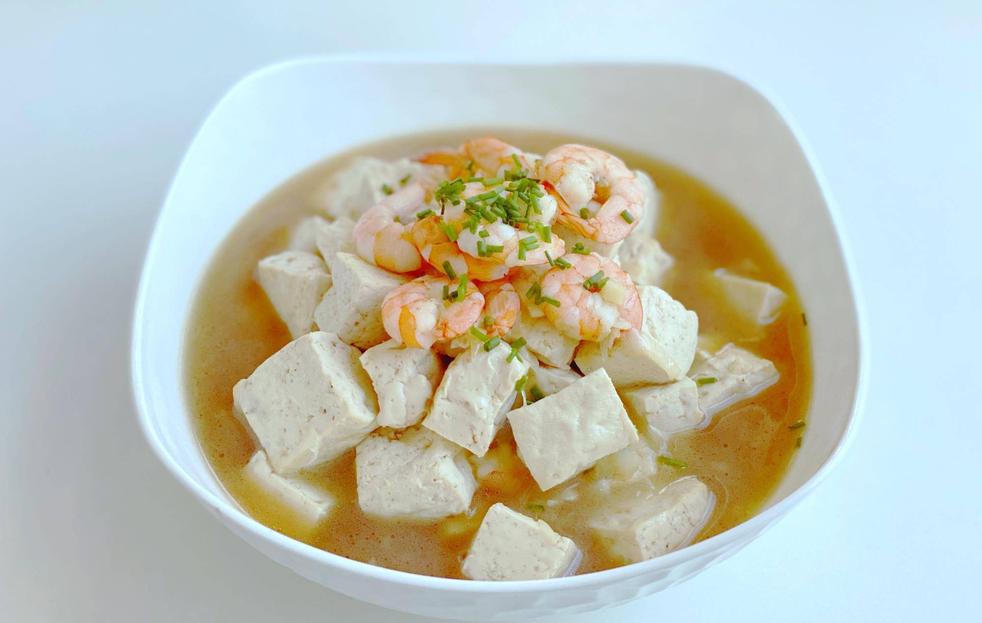 山东家常菜虾仁豆腐的家常做法,简单快手又补钙,鲜香美味又营养