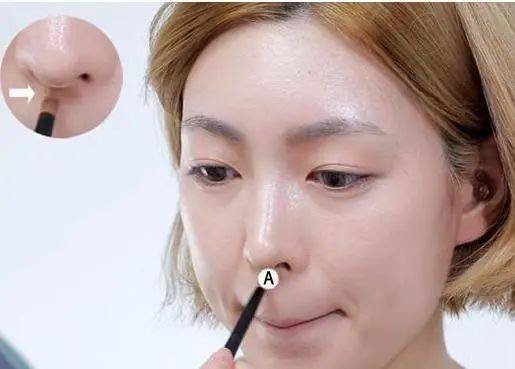 鼻影教程:教你正确的鼻影打开方式!新手化妆必看!_Step_位置_鼻头
