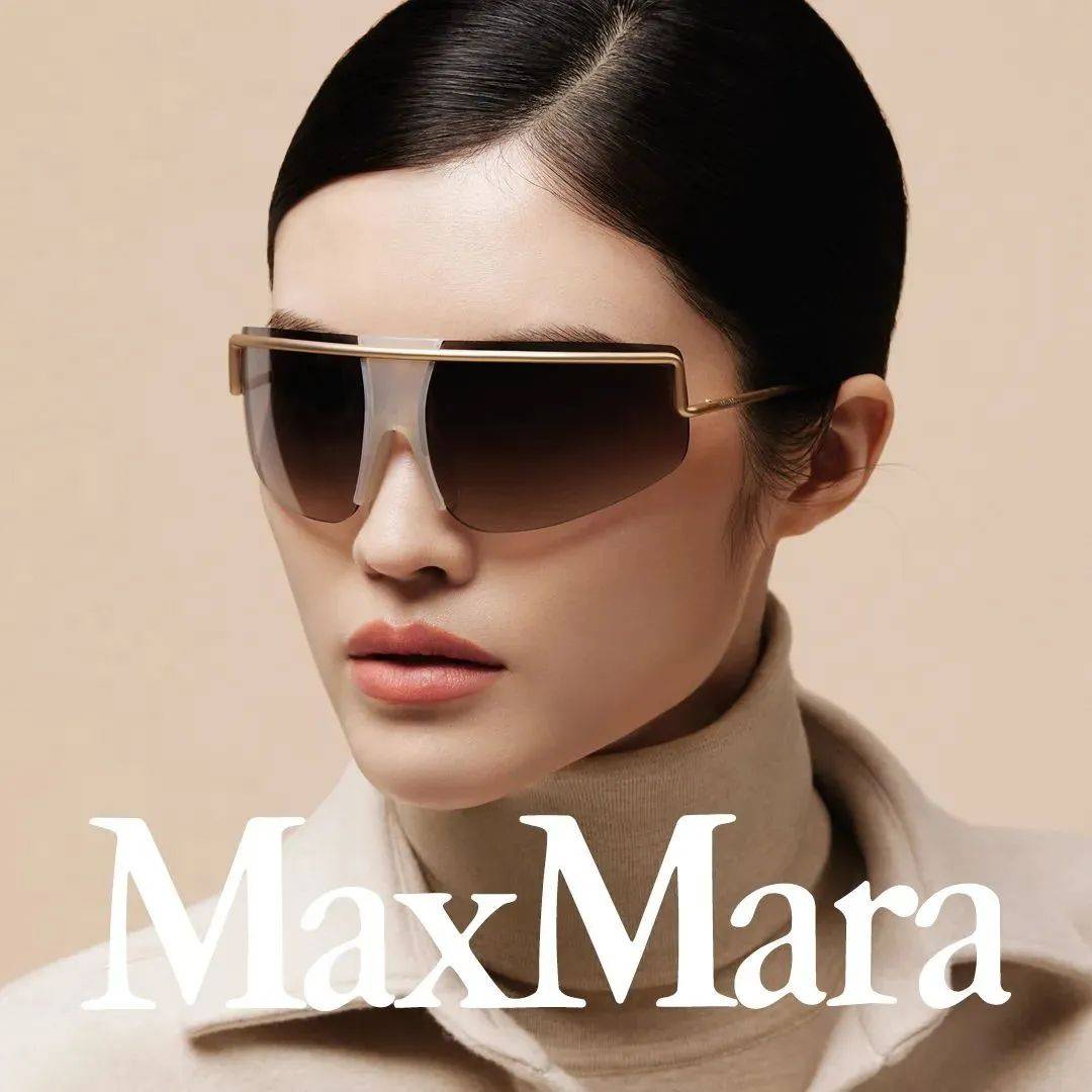 世界超模何穗演绎MAX MARA最新亚洲运动数字材料眼镜_Mara_系列_配饰
