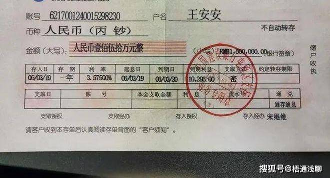 个人资产证明存单 来自搜狐网