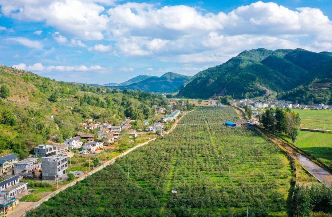 生态美,产业兴的黑石头镇河坝村青山环抱的黑石头镇新河村山青水绿马