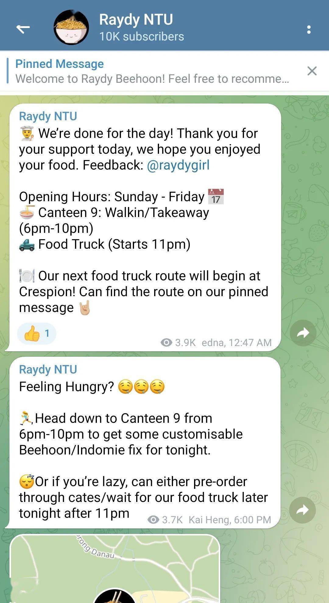 撸猫、夜宵、找野猪？！NTUer必备telegram频道推荐！_搜狐网