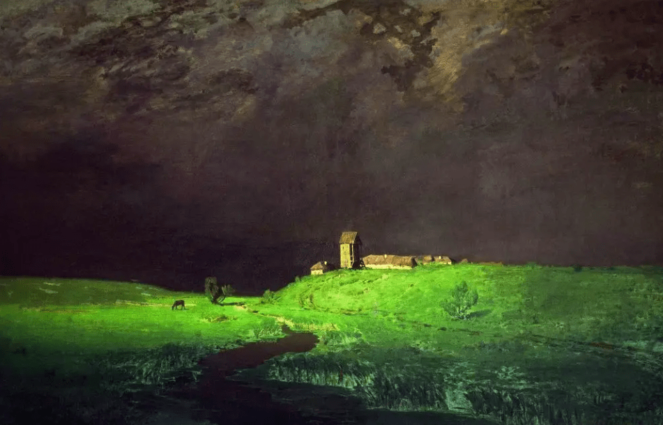 俄罗斯名人传|浪漫主义画家库因芝——世界名画《白桦林》_桦树_画面