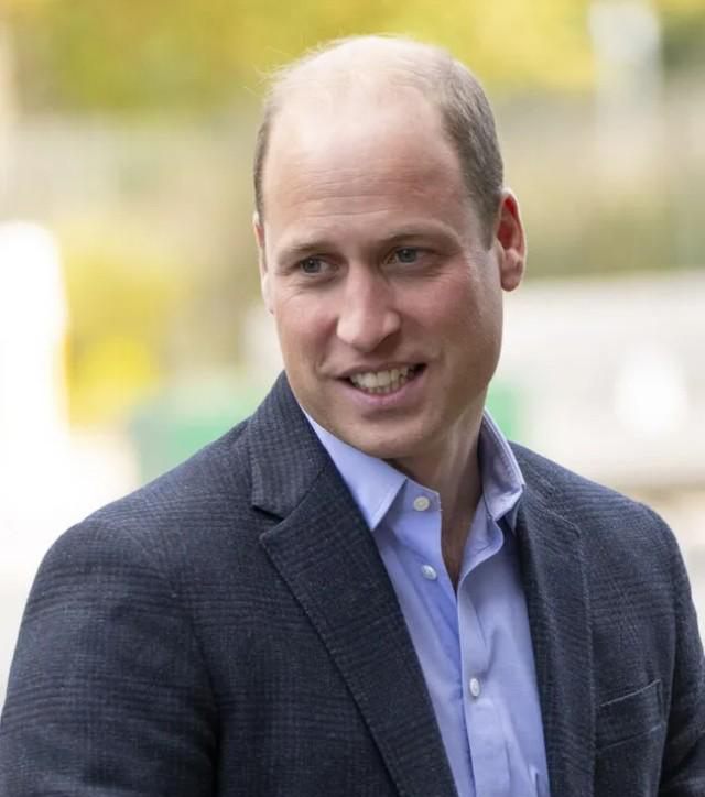 根据搜索平台谷歌的研究,威廉王子在2021年被评为世界上最性感的秃顶