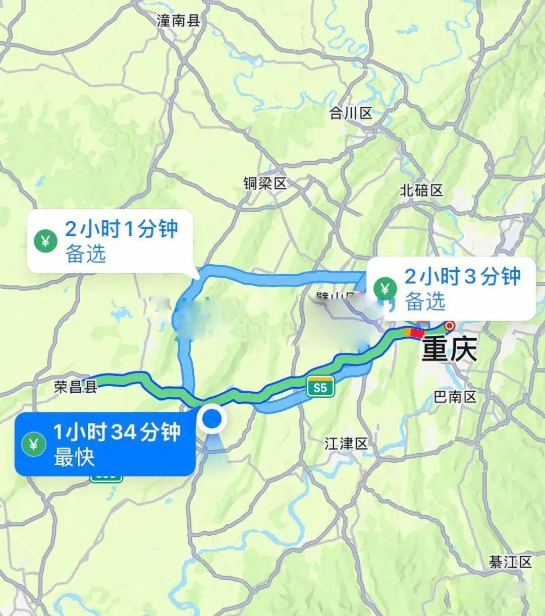 荣昌安岳高速线路图图片