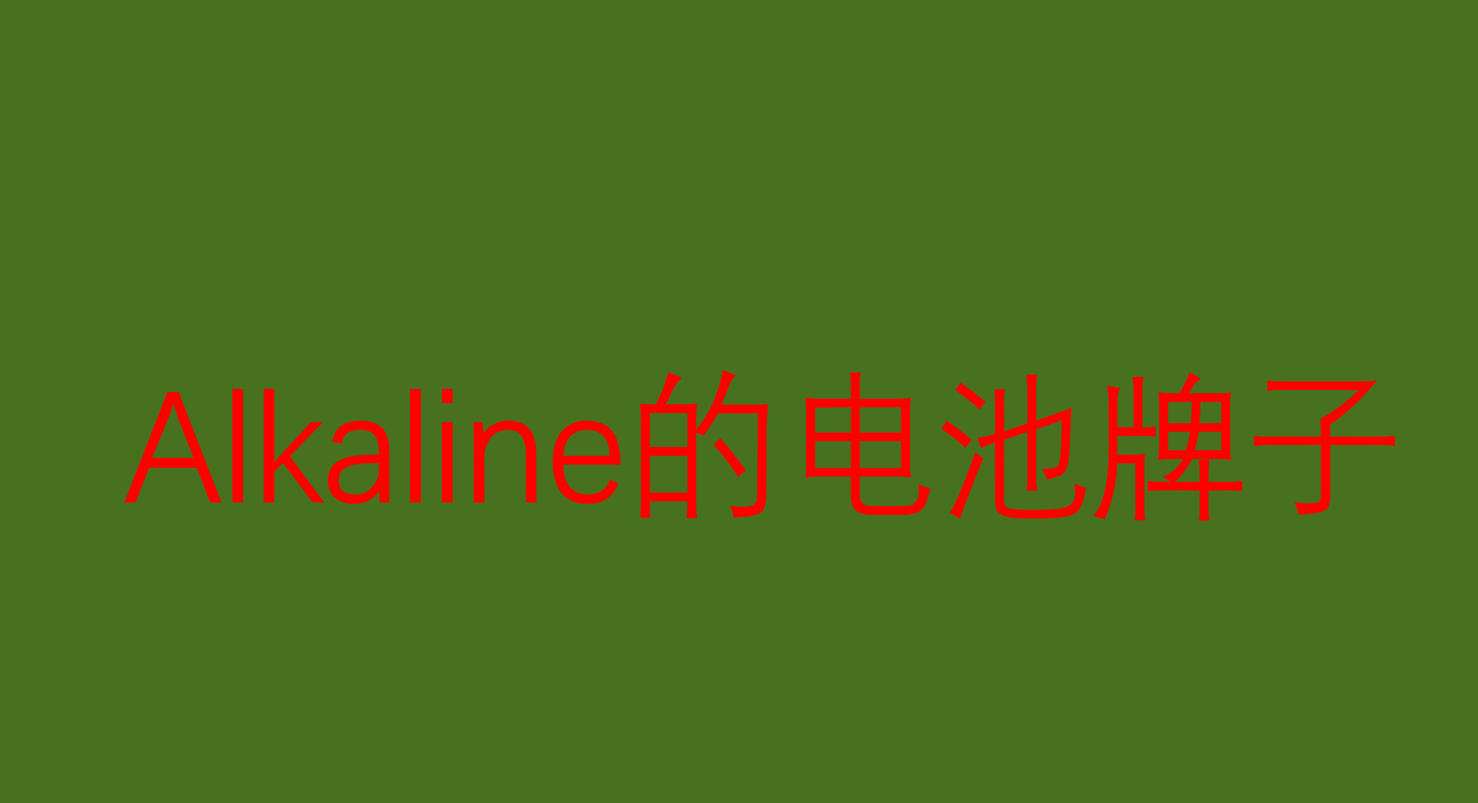 alkaline电池是什么牌子？_搜狐网