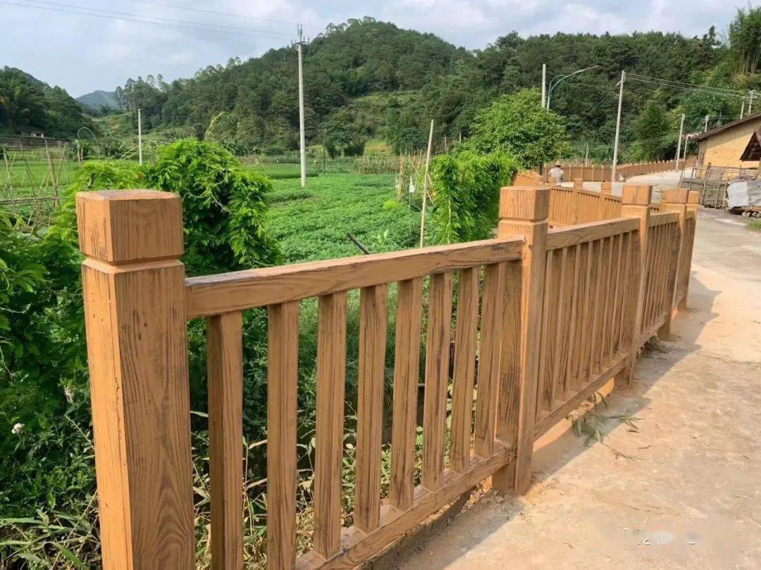 景观水泥仿木护栏助力乡村振兴建设_模具_行业_产品
