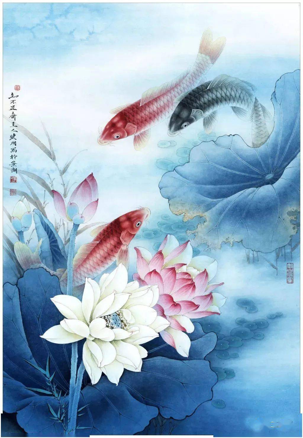 著名工笔花鸟画家--李晓明百幅作品精选_画法_中国画_技法