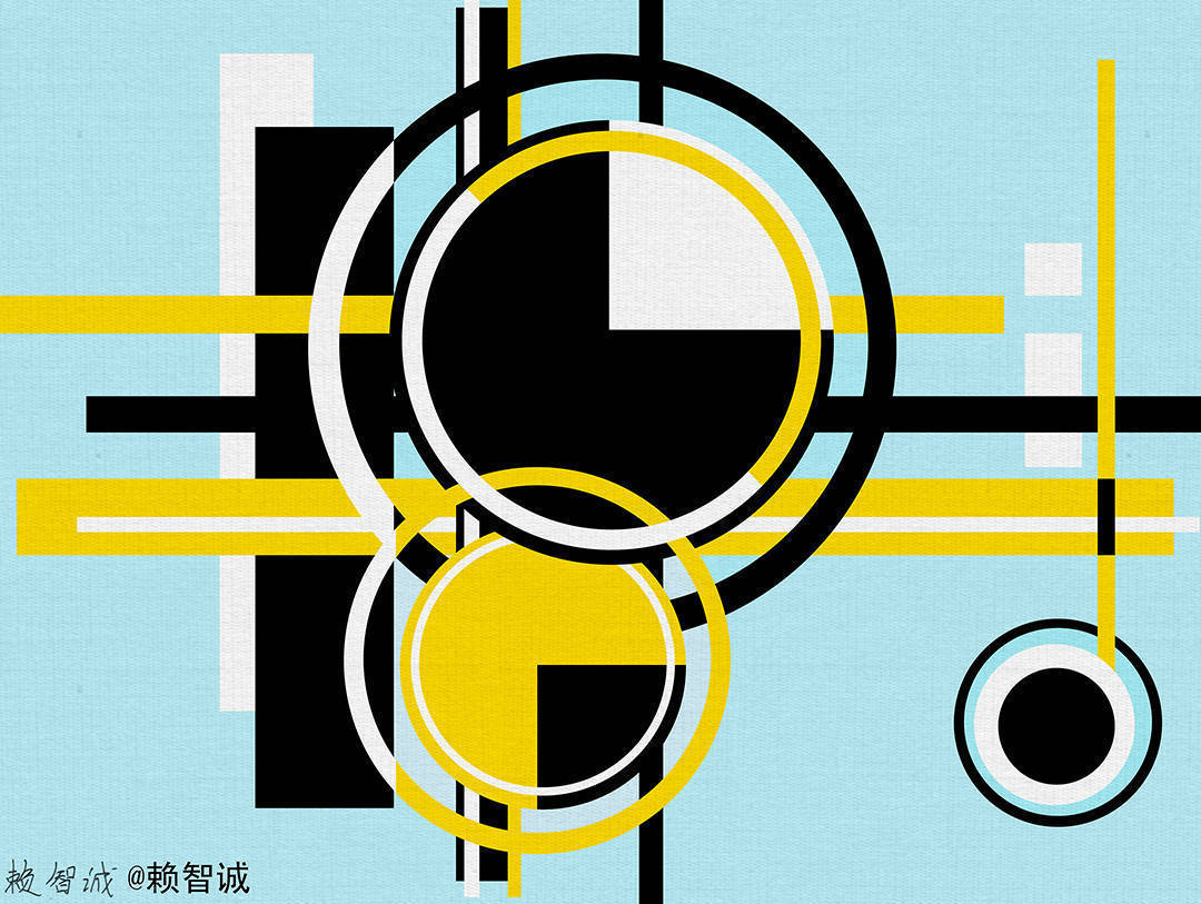 高级感艺术感满满的壁纸,头像:后现代构成主义抽象作品