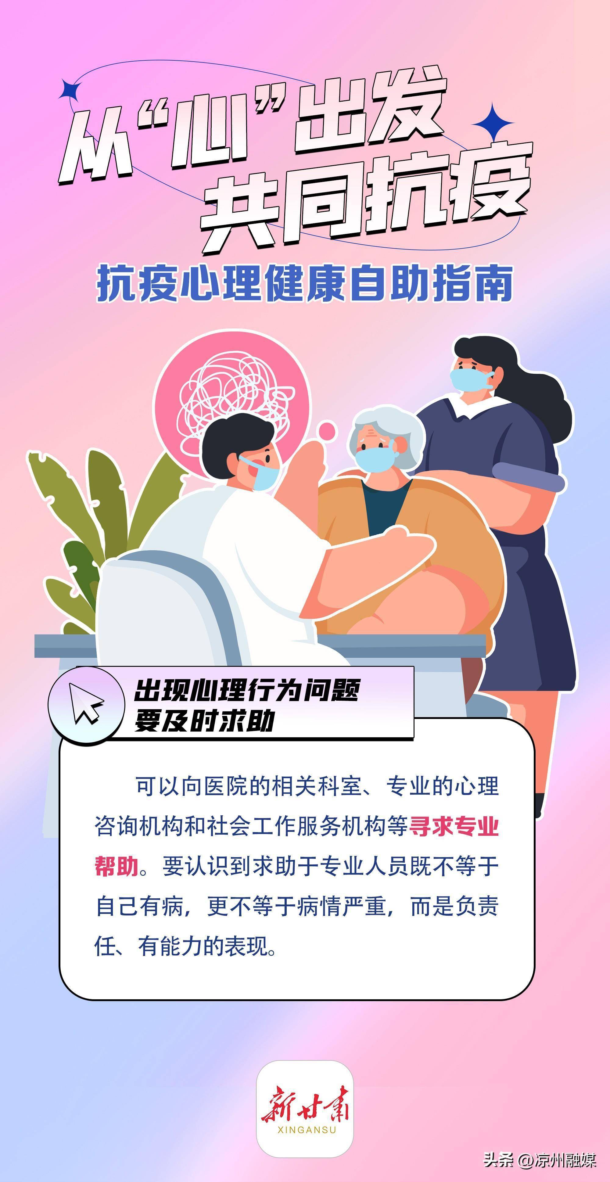 抗疫心理健康海报图片