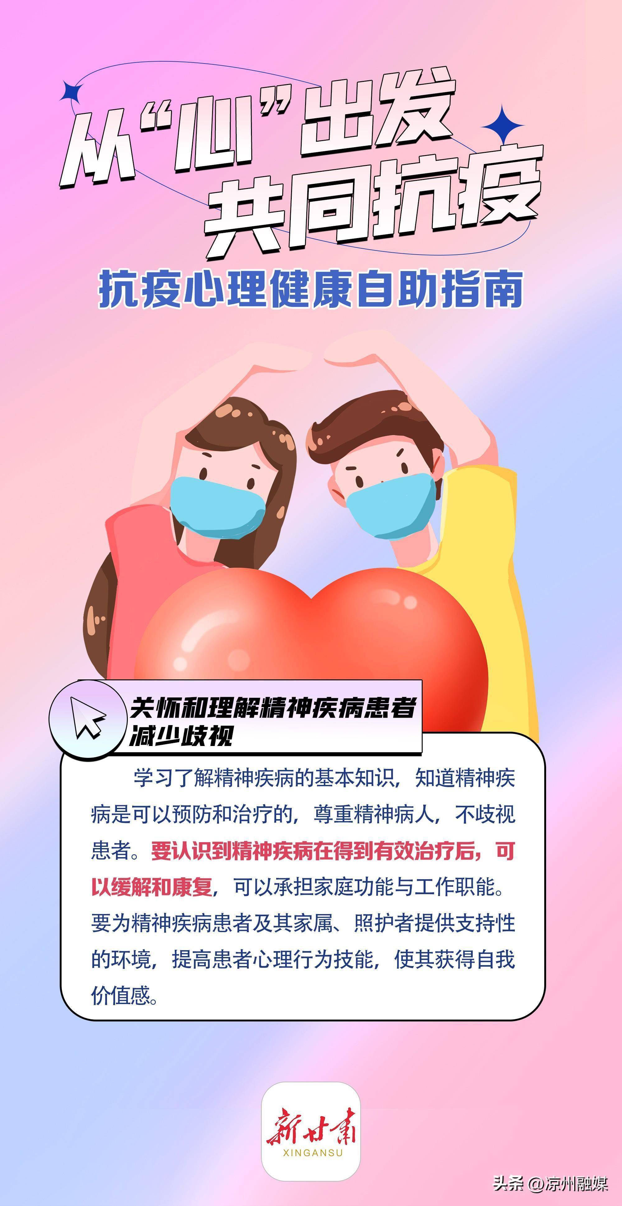 抗疫心理健康海报图片