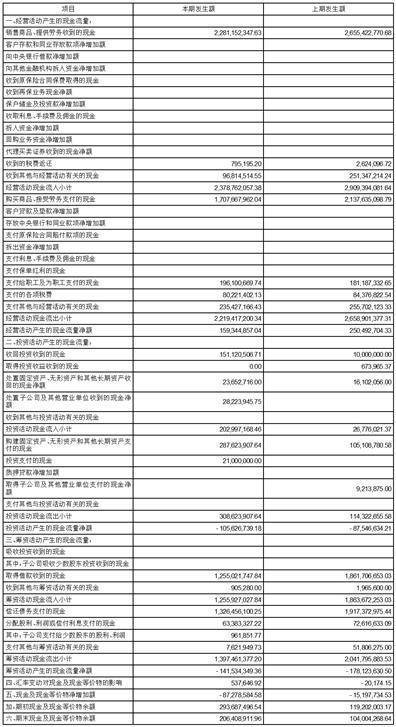 南方黑芝麻集团股份有限公司2022第三季度陈述