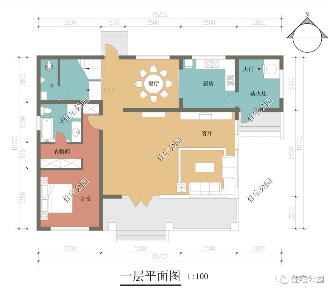 15×10米户型图图片