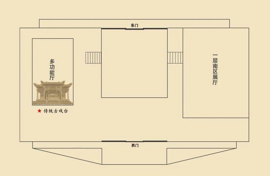 古戏台平面图图片