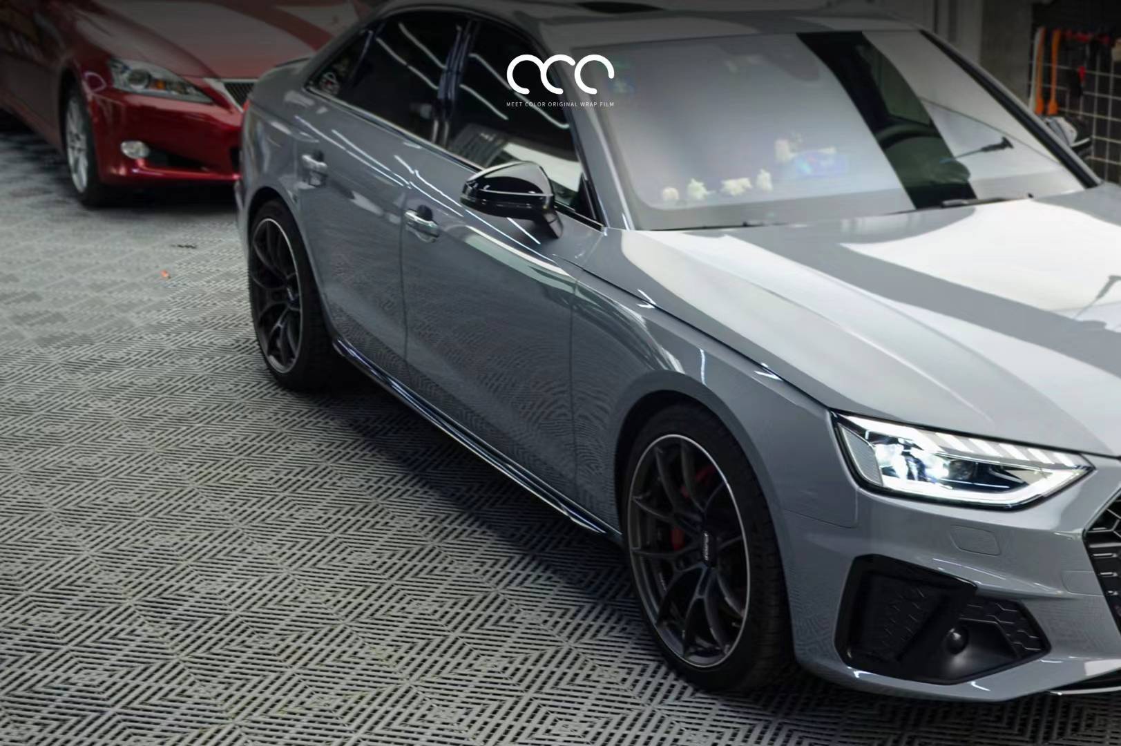 奥迪s4漫彩改色膜超亮pet纳多灰,沉稳大气不轻浮_纳多_奥迪_大气